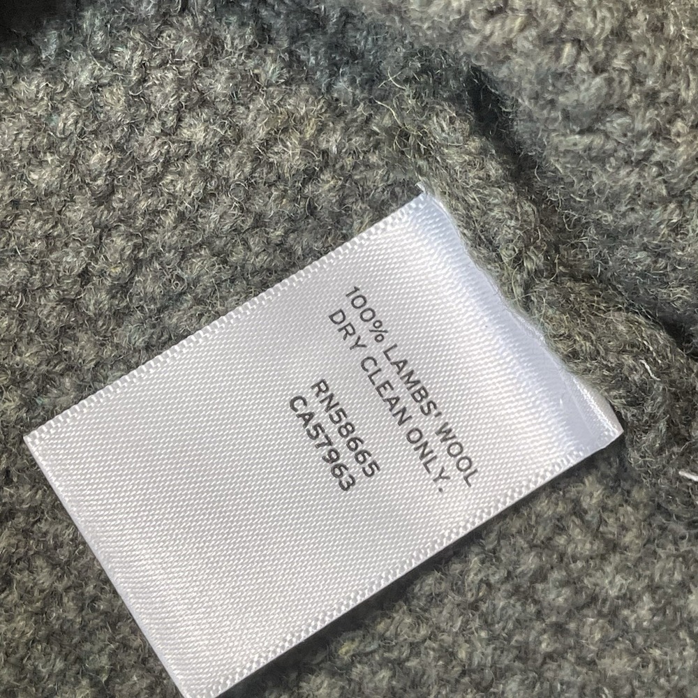 Wallin & Bros Sweater Mens Medium Green Crewneck 100% Lambswool Cable Knit New - Picture 8 of 10